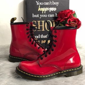 Dr Martens Cherry Red 46 Patent Leather 